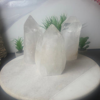 Wholesale Clear Quartz Polished Tip Lamp 5.5"(h) x 3(w)-Lamps-Angelic Healing Crystals Wholesale