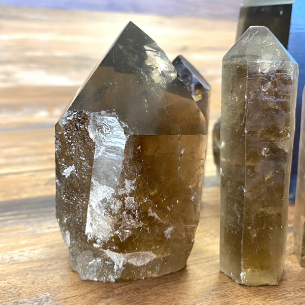 Wholesale Smoky Quartz Rough Pillars 4-6"-Pillars-Angelic Healing Crystals Wholesale