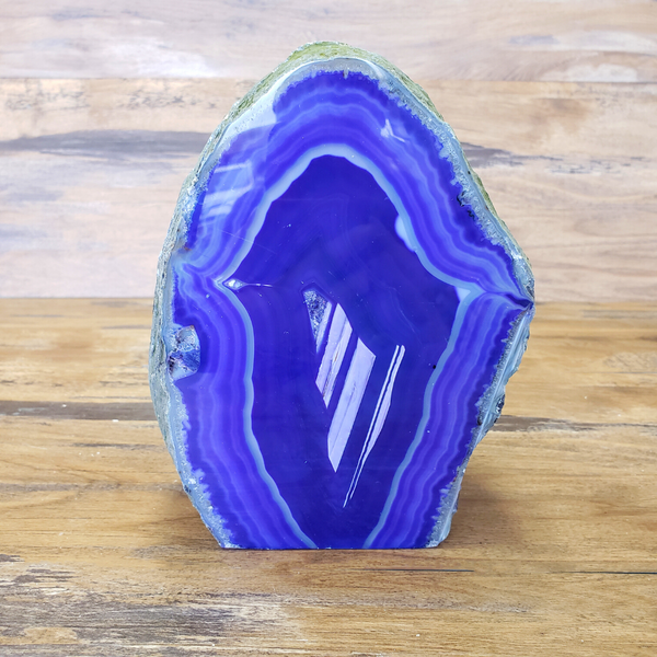 Agate Lamp 5-7" with bulb and cord (Blue, Pink, Natural, Purple) - Stunning Home Décor-Lamps-Angelic Healing Crystals Wholesale