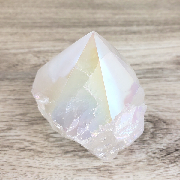 Angel Aura Quartz Polished Tip 2"-5"-Pillars-Angelic Healing Crystals Wholesale