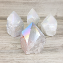 Angel Aura Quartz Polished Tip 2"-5"-Pillars-Angelic Healing Crystals Wholesale