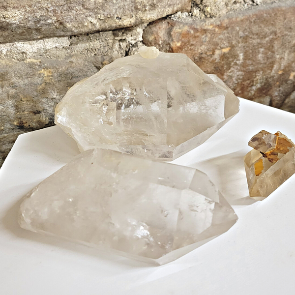 Clear Quartz or Smoky Quartz Natural Point 4-6”-Rocks & Fossils-Angelic Healing Crystals Wholesale