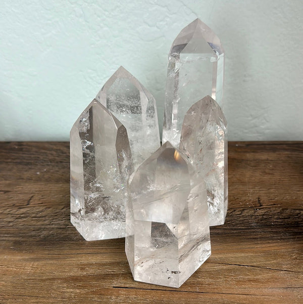 Crystal Quartz Pillar Grade AA 3-5"-Specimen-Angelic Healing Crystals Wholesale