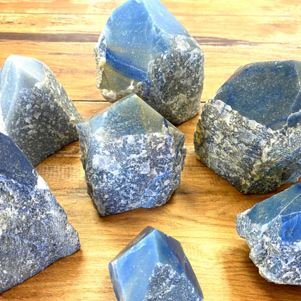 Dumortierite Polished Tip Statement Piece 4-6"-Pillars-Angelic Healing Crystals Wholesale