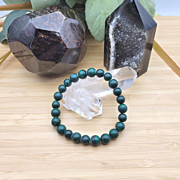 Malachite 8mm Stretch Bracelet-Bracelets-Angelic Healing Crystals Wholesale