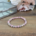 Rhodochrosite 8mm Bead Bracelet-Bracelets-Angelic Healing Crystals Wholesale