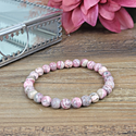 Rhodochrosite 8mm Bead Bracelet-Bracelets-Angelic Healing Crystals Wholesale