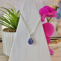 Tanzanite Rough Sterling Silver Pendant (prong set)-Pendants-Angelic Healing Crystals Wholesale