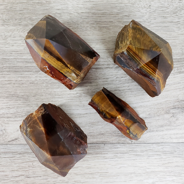 Tigers Eye Polished Tip 2 to 5"-Pillars-Angelic Healing Crystals Wholesale